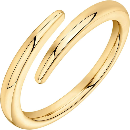 Plated Open Twist Eternity 14K Gold 