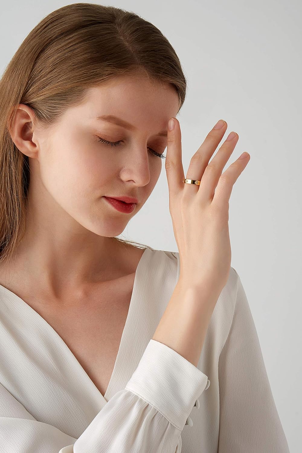 Love Friendship Ring 18K Gold Silver 