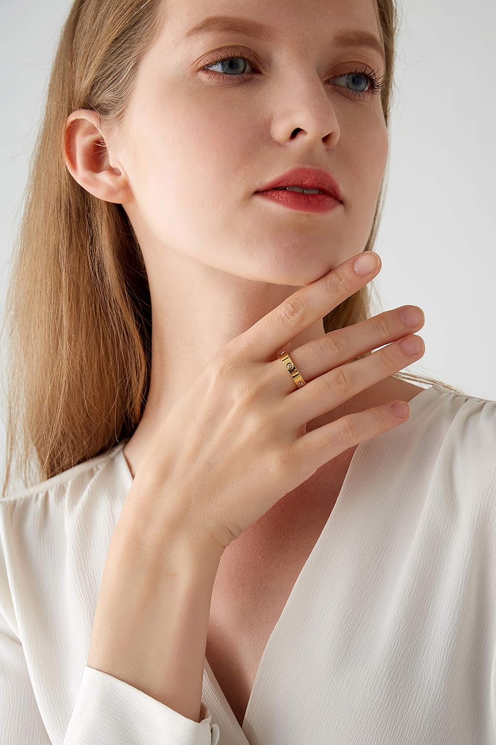 Love Friendship Ring 18K Gold Silver 